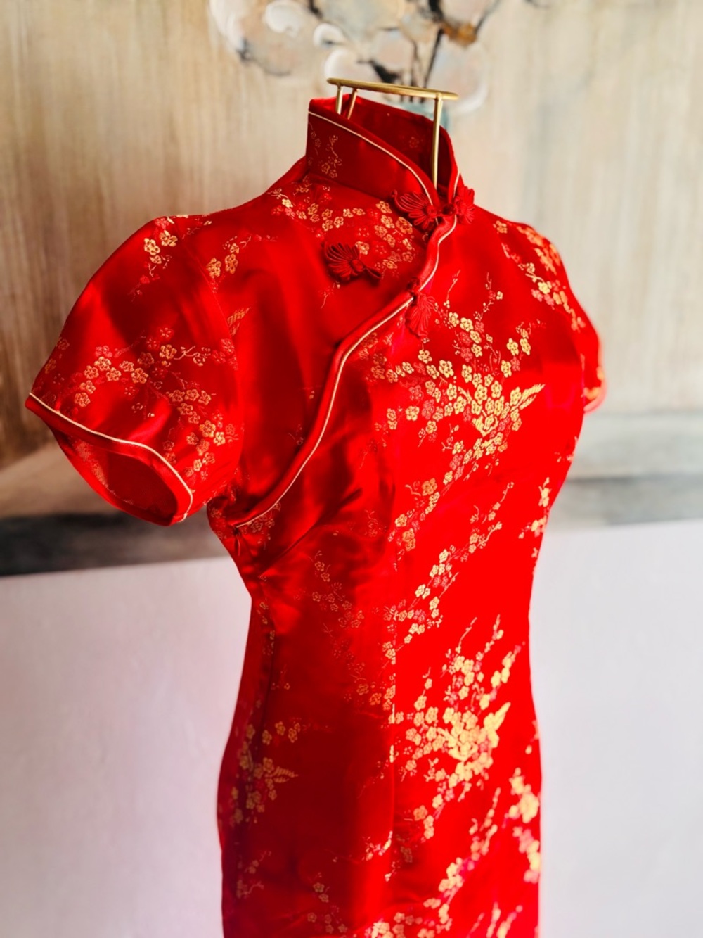 Classic Red QiPao Cheongsam Dress